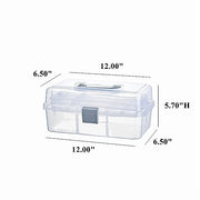 2 Tier Plastic Storage Box with Trays