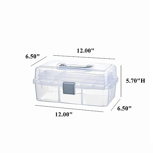 2 Tier Plastic Storage Box with Trays
