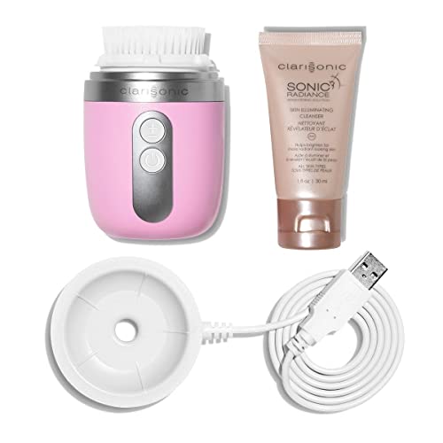 Sonic Facial Cleansing Brush System Pink