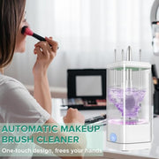 Electric Makeup Brush Cleaner Machine with Dryer Holder Type C Charging