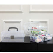 2 Tier Plastic Storage Box with Trays