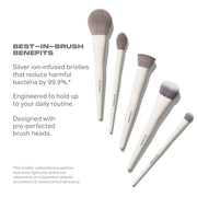 5 Piece Face Makeup Brush Set for Foundation Concealer Powder Bronzer