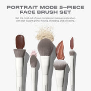 5 Piece Face Makeup Brush Set for Foundation Concealer Powder Bronzer