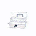 2 Tier Plastic Storage Box with Trays