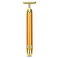 Gold T Shape Facial Massager for Skin Care and Face Lifting