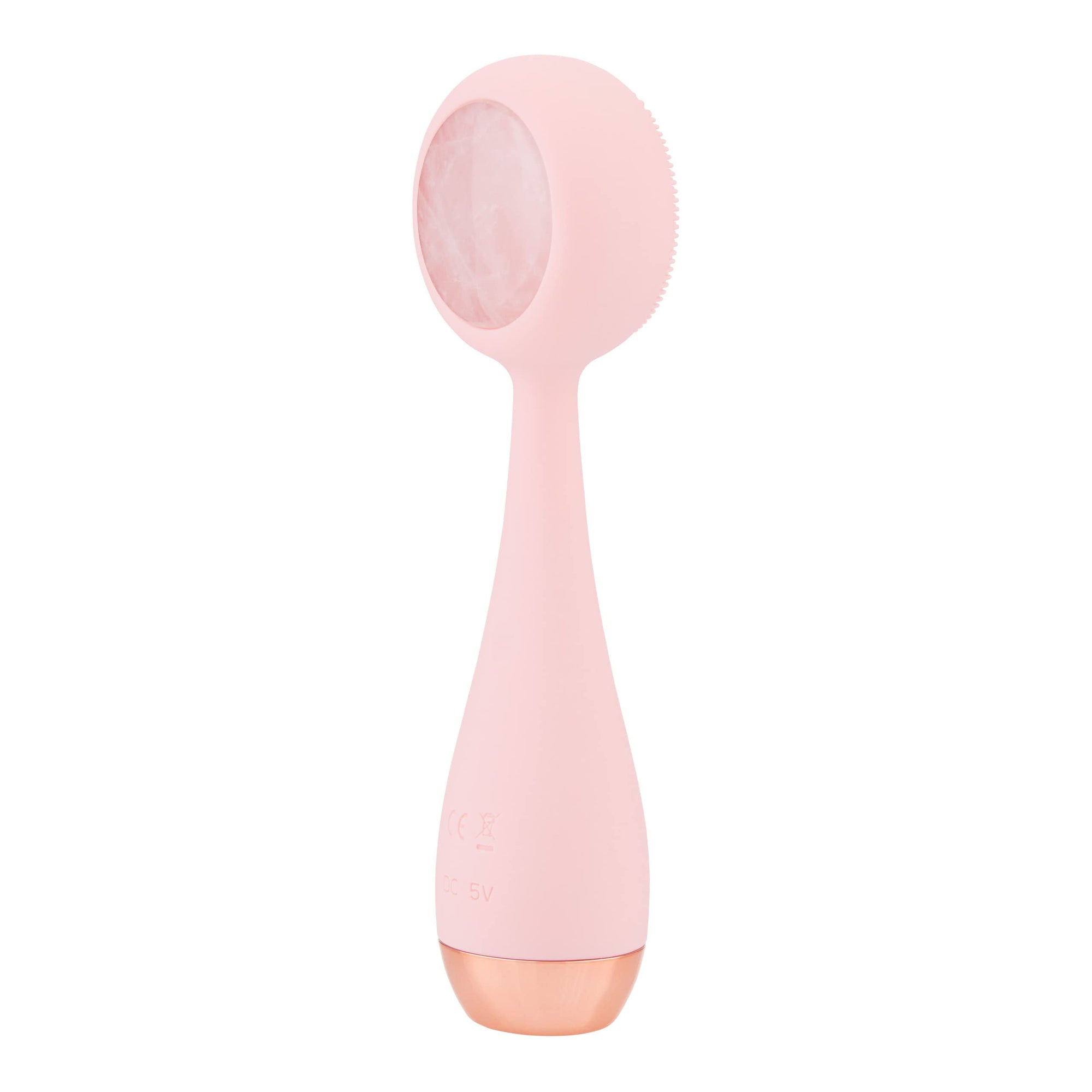 Heated Silicone Facial Cleansing Brush with Metal Massager