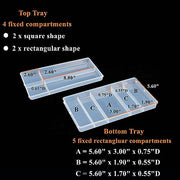 2 Tier Plastic Storage Box with Trays