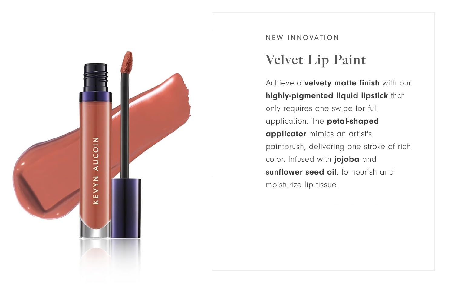 Velvet Matte Lip Paint with Smudge Proof Weightless Color