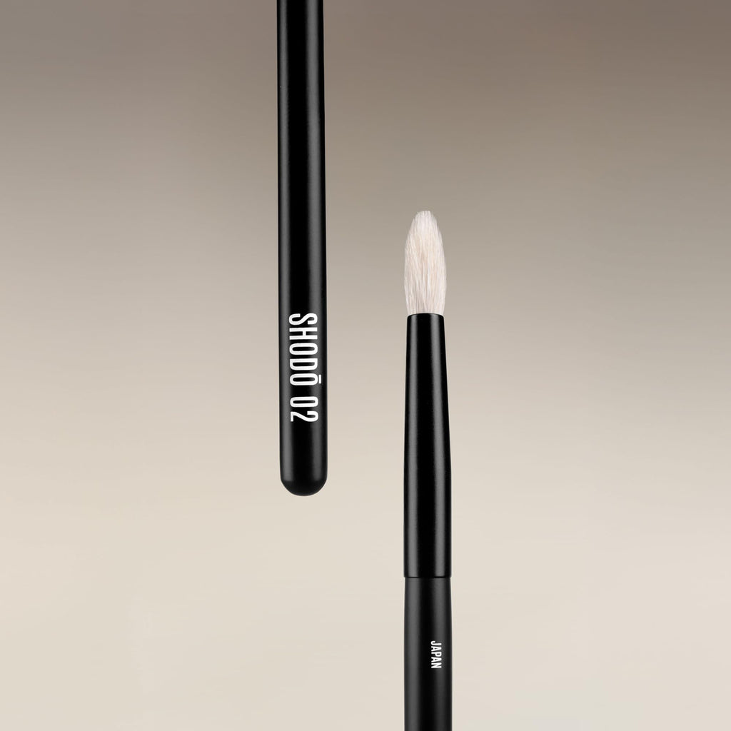 Handmade Japanese Shodo Eye Brush Set with Goat Hair for Detail
