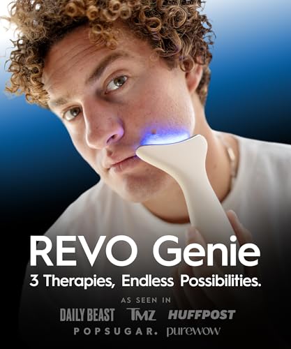 LED Facial Massager with Heat Vibration Red Blue Green Light Modes