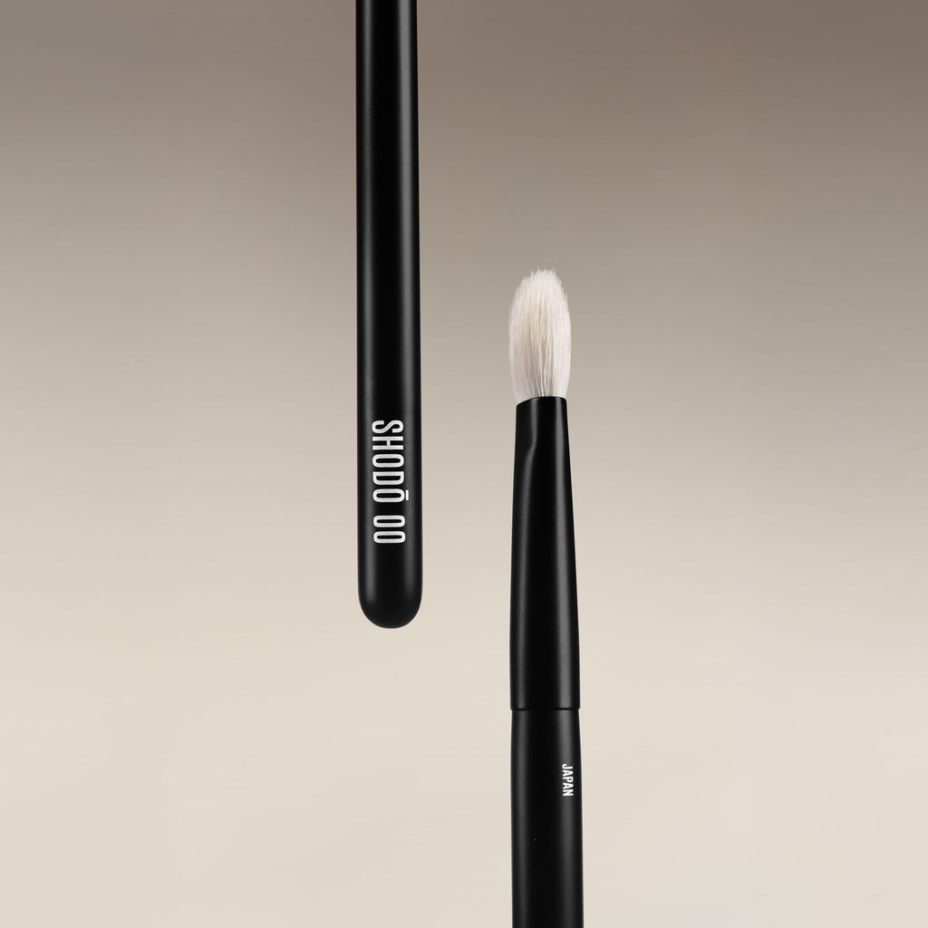 Handmade Japanese Shodo Eye Brush Set with Goat Hair for Detail