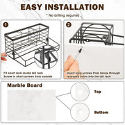 Movable Hair Tool Organizer with Dryer Holder Storage