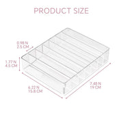Clear Acrylic Makeup Palette Organizer with 7 Slots Storage