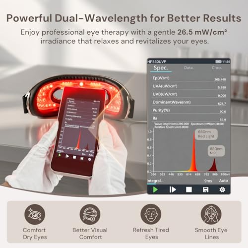 Red Light Infrared Eye Mask for Fatigue Dark Circles and Eye Bags