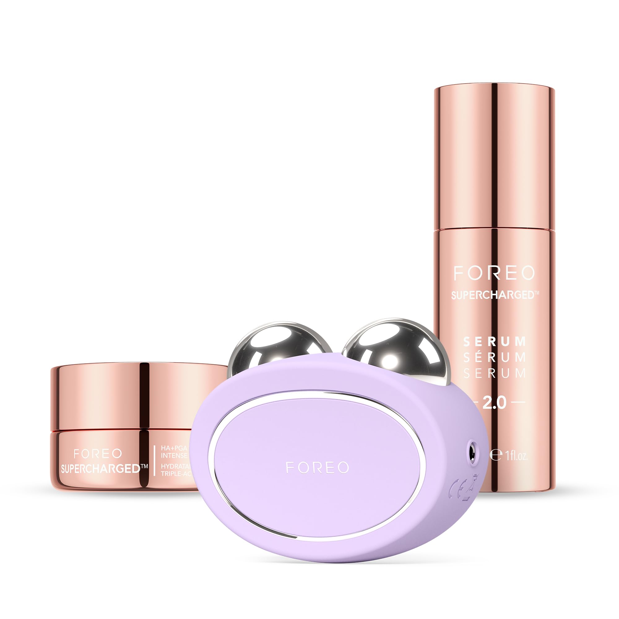 Microcurrent Facial Device Bundle with Serum Moisturizer