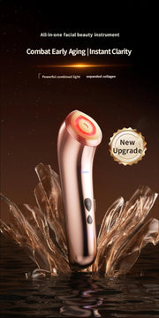8 in 1 Facial Beauty Device Hot Cold LED Therapy Serum Infuser