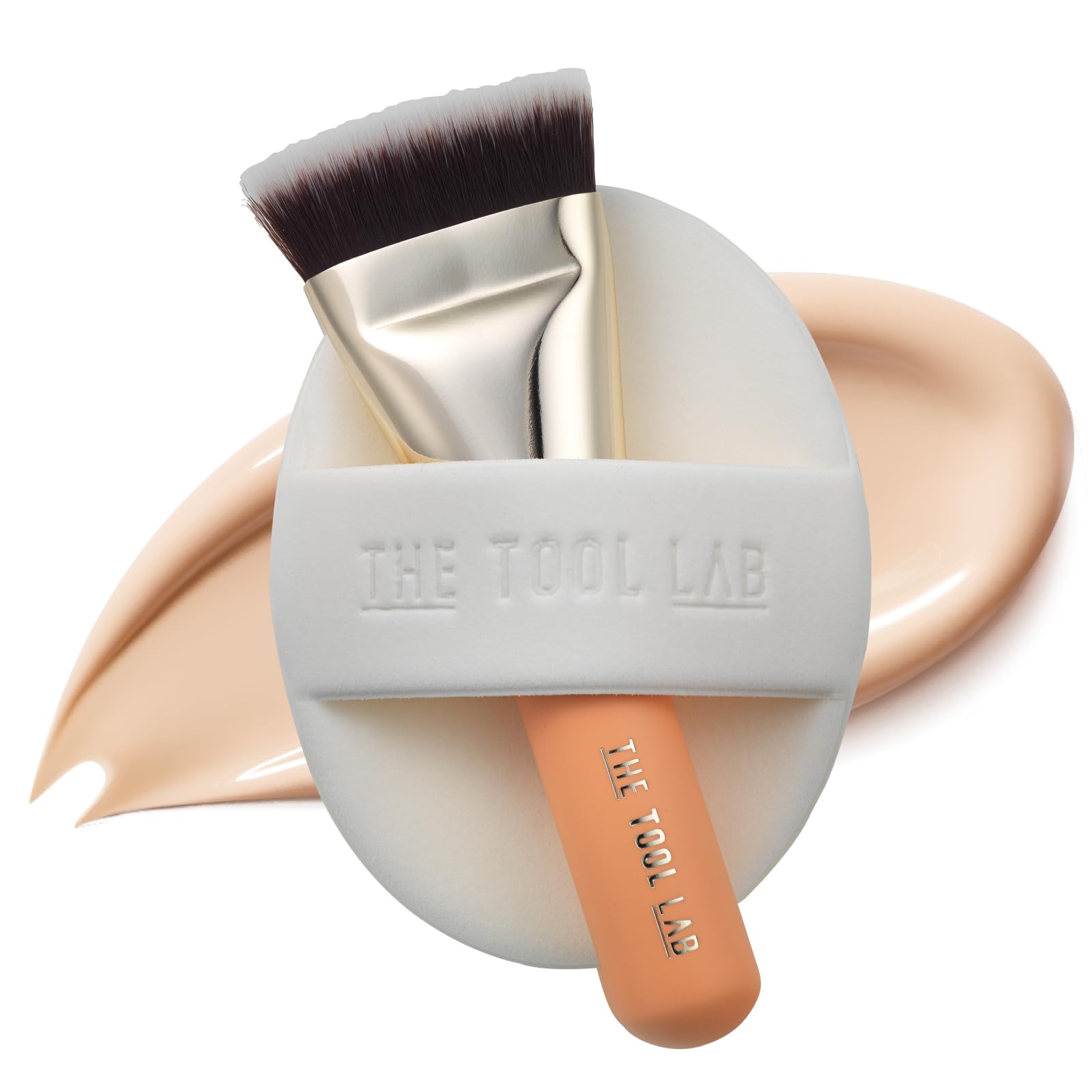 All Day Cover Duo with Flat Top Brush Sponge and Portable Case