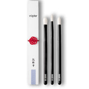 Handmade Japanese Shodo Eye Brush Set with Goat Hair for Detail