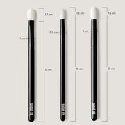 Handmade Japanese Shodo Eye Brush Set with Goat Hair for Detail