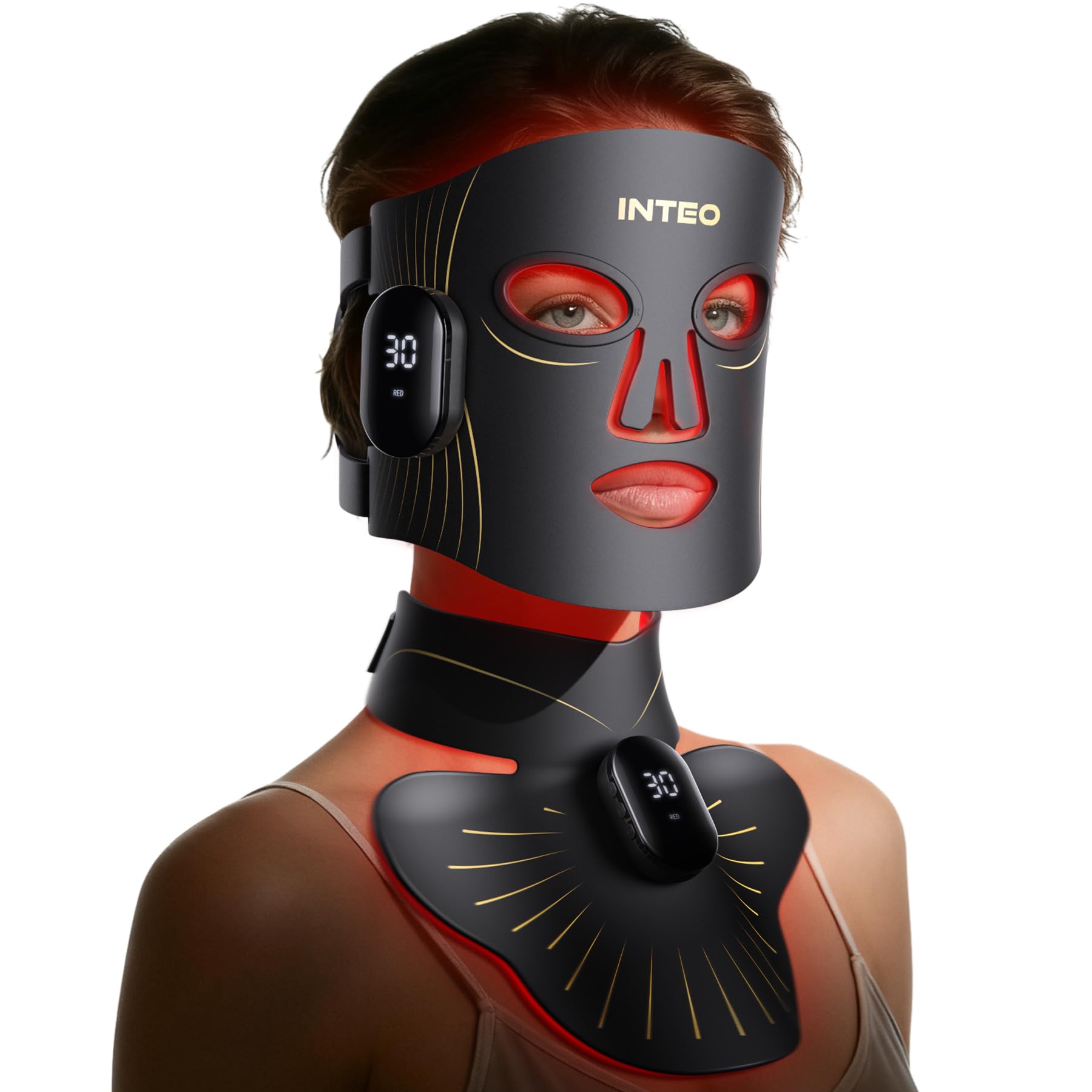 LED Light Mask for Face and Neck with 4 Light Modes 680 LEDs