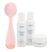 Heated Silicone Facial Cleansing Brush with Metal Massager