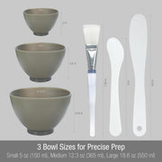 Reusable Silicone Face Mask Mixing Bowl Skincare Prep Kit