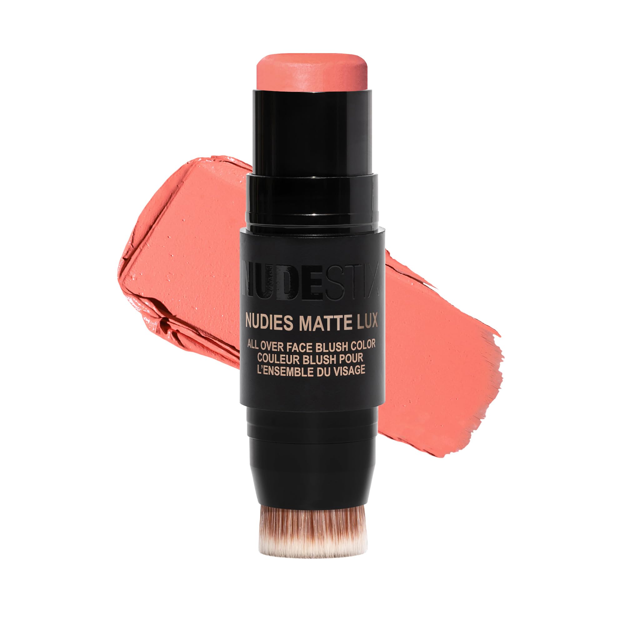 Three in One Matte Blush Stick for Cheeks Eyes Lips Cream Powder Blur