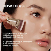All Day Cover Duo with Flat Top Brush Sponge and Portable Case