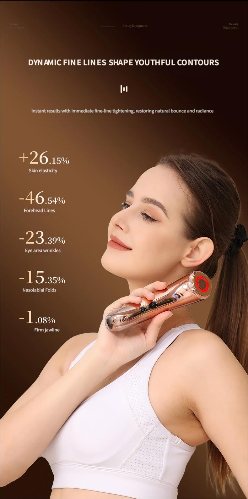 8 in 1 Facial Beauty Device Hot Cold LED Therapy Serum Infuser