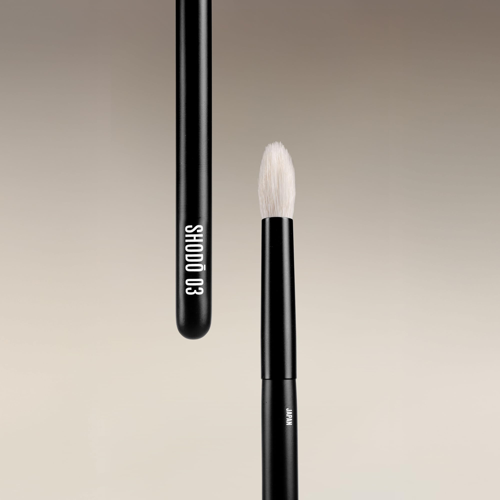 Handmade Japanese Shodo Eye Brush Set with Goat Hair for Detail