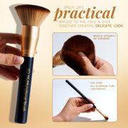 Travel Makeup Brush Set with Kabuki Powder Eyeshadow Foundation Brushes