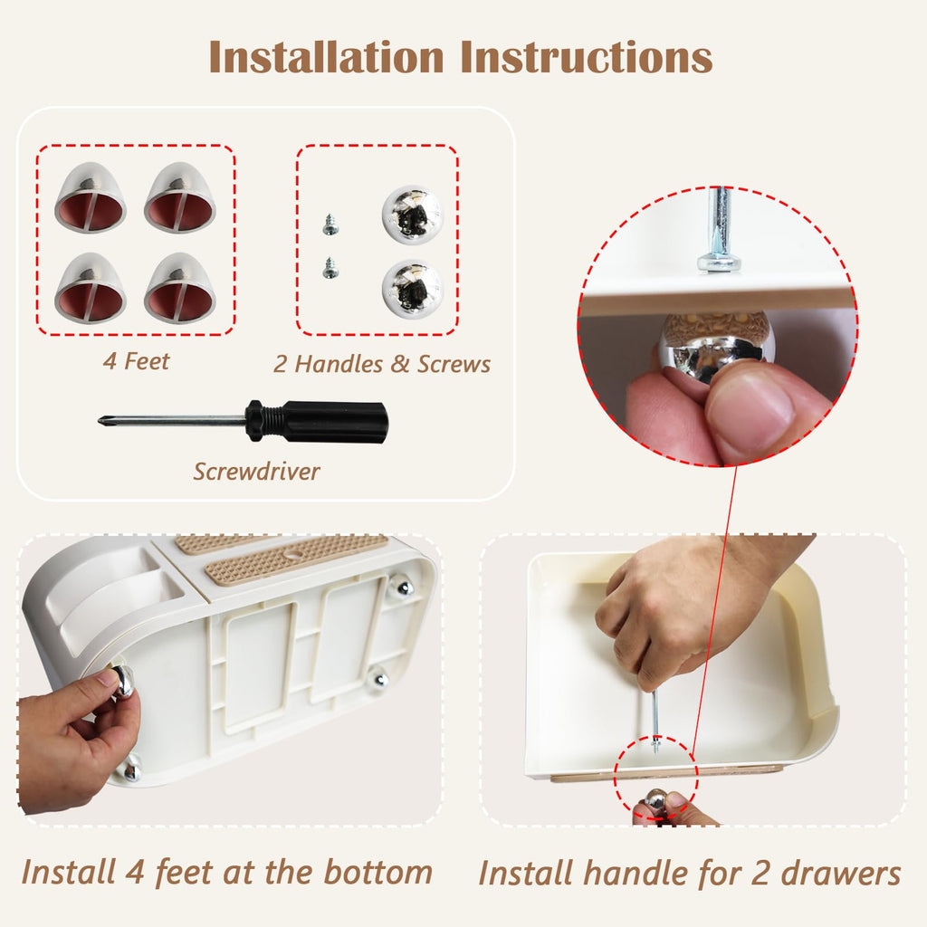 360 Rotating Makeup Organizer with Removable Brush Holder