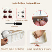 360 Rotating Makeup Organizer with Removable Brush Holder