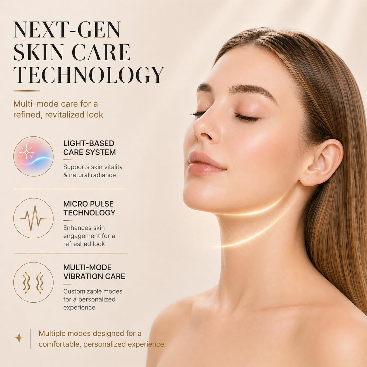 Electric V Face Device with 6 Modes Adjustable Intensity Skin Lifting Tool