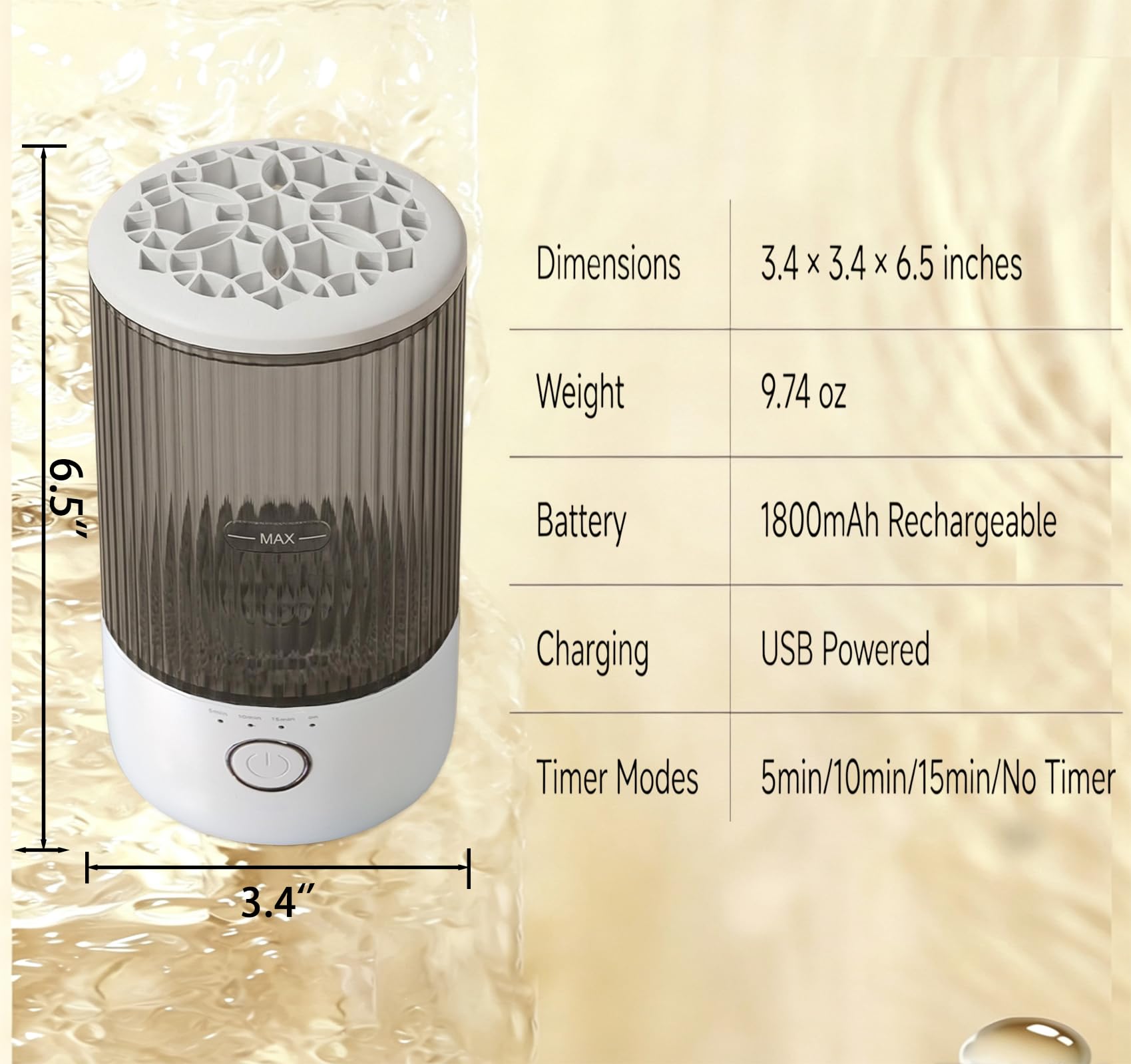 Electric Makeup Brush Cleaning Machine with One Click Start
