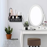 Wooden Hair Tool Organizer Wall Mount Holder