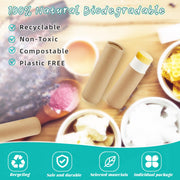 Biodegradable Kraft Paper Lip Balm Tubes for Balm and Solid Perfume