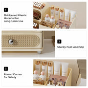 Makeup Organizer with Drawers for Skincare and Cosmetics