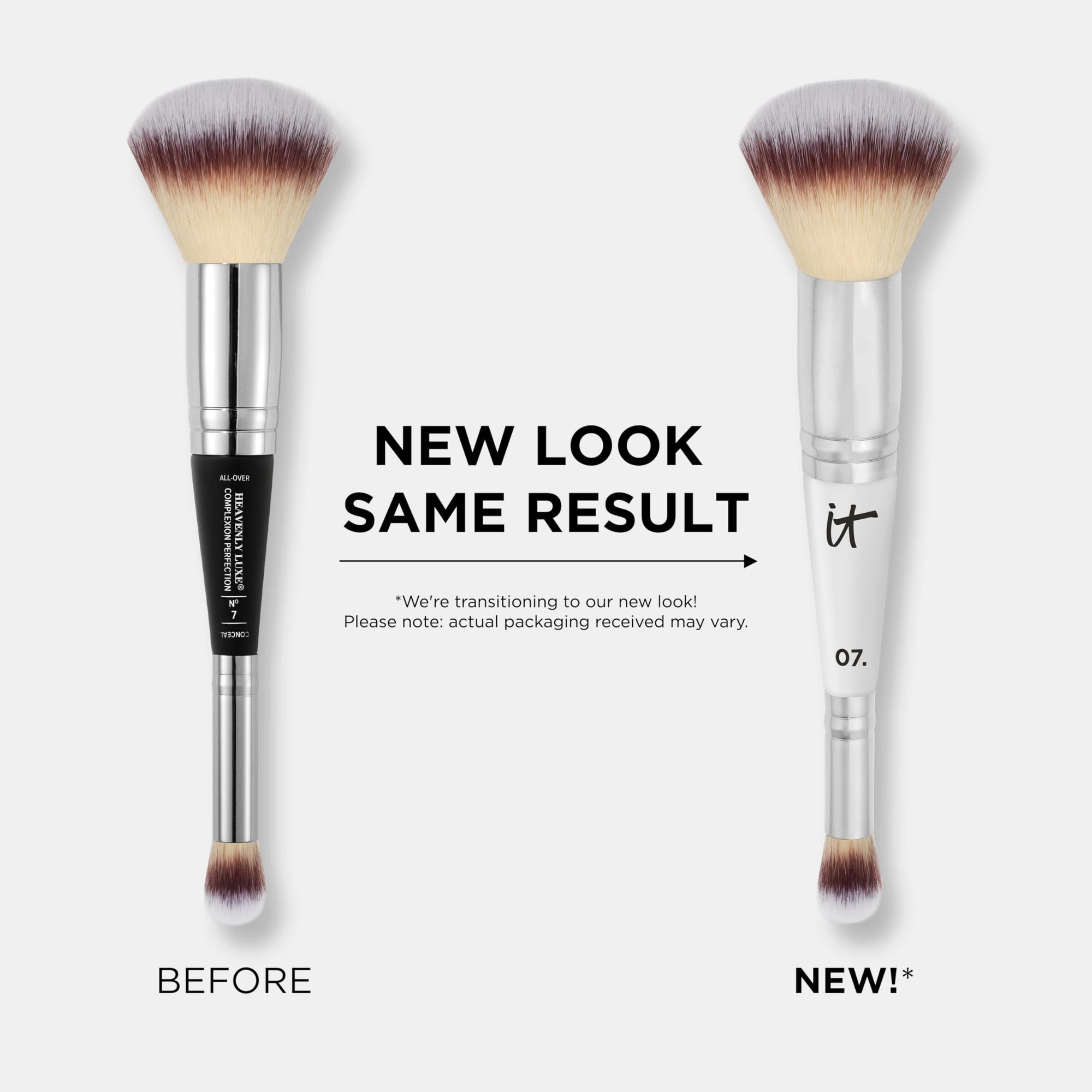 Dual End Complexion Brush for Foundation Concealer Contour Airbrush Finish