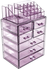 Acrylic Cosmetic Makeup and Jewelry Storage Case Display