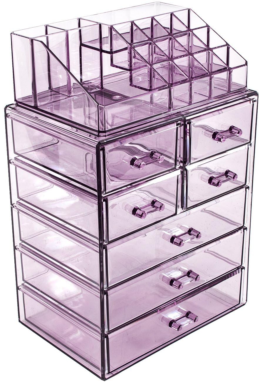 Acrylic Cosmetic Makeup and Jewelry Storage Case Display