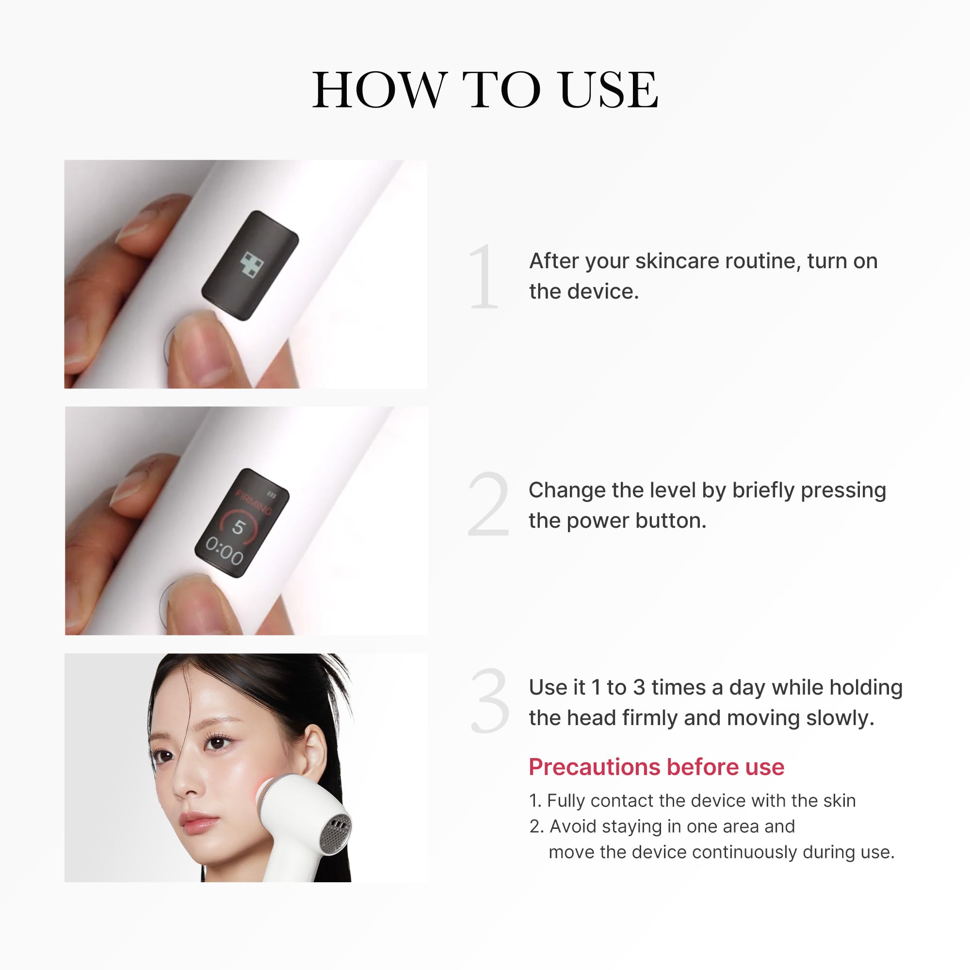 Ultra Tune 40 68 Facial Tool for Elasticity Lines and Radiance
