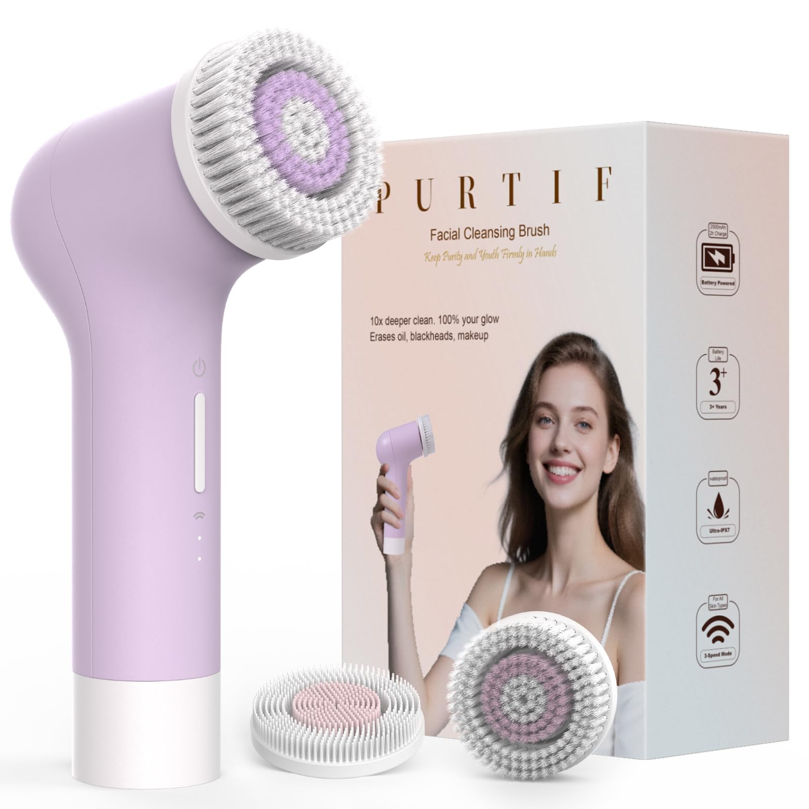 Electric Facial Cleansing Brush Exfoliating Tools