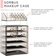 Acrylic Cosmetic Makeup and Jewelry Storage Case Display