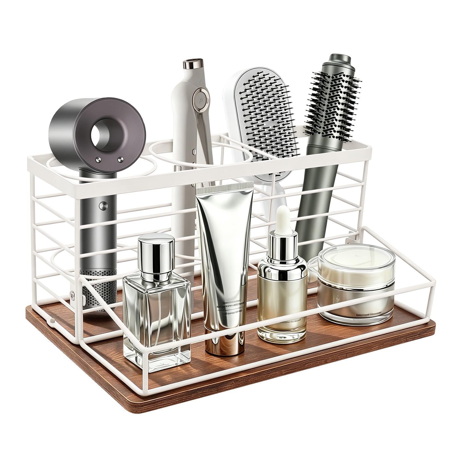 Movable Hair Tool Organizer with Dryer Holder Storage