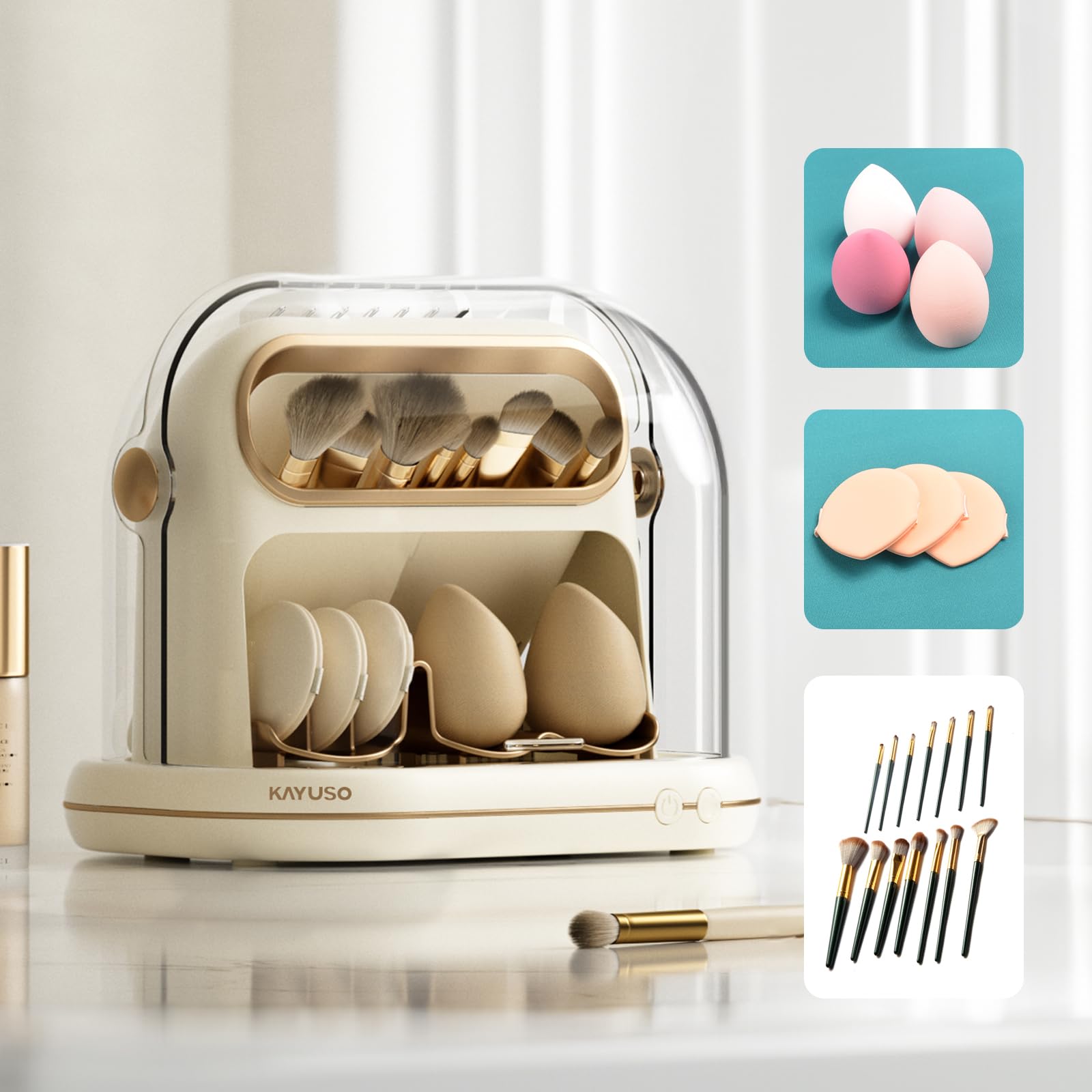 Automatic Electric Makeup Brush Dryer Storage and Cleaning Tool