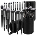 18 Piece Makeup Brush Set with Travel Holder Case