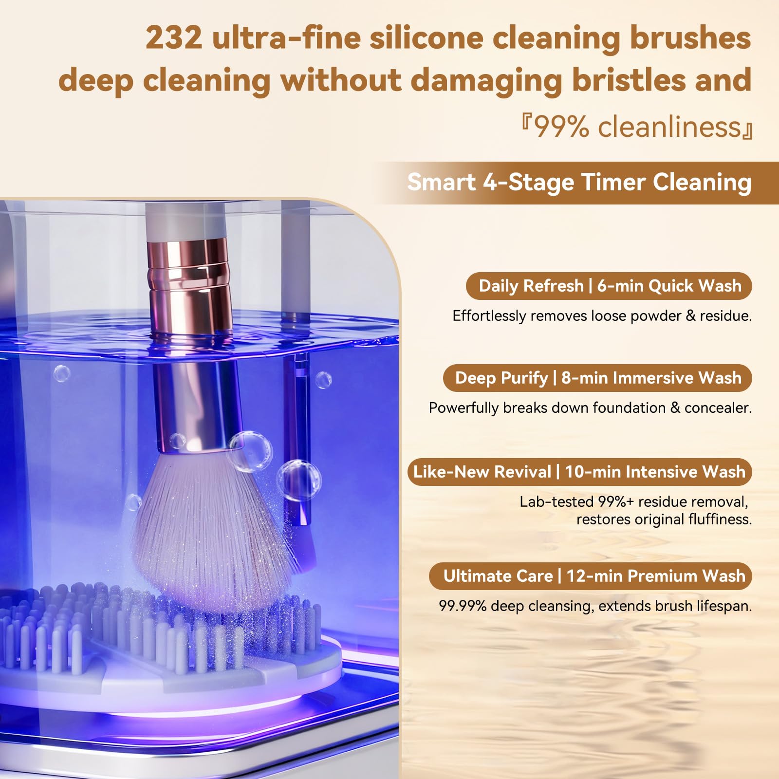 Electric Makeup Brush Cleaner with Dryer Holder USB Portable Tool