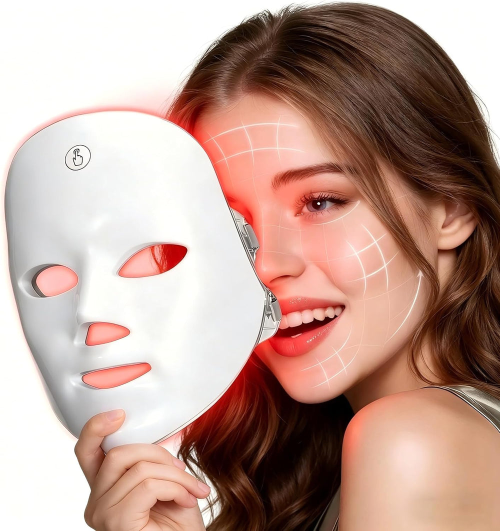 7 Color LED Light Therapy Face Mask Red Light Anti Aging Device