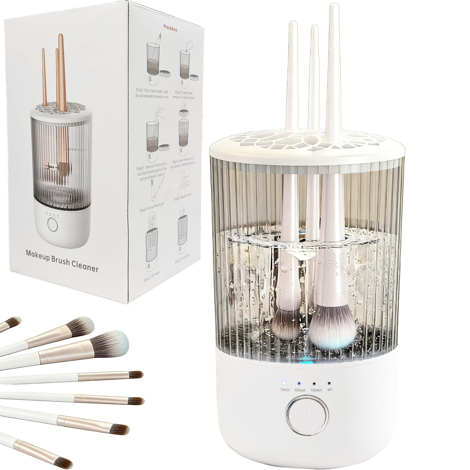 Electric Makeup Brush Cleaning Machine with One Click Start